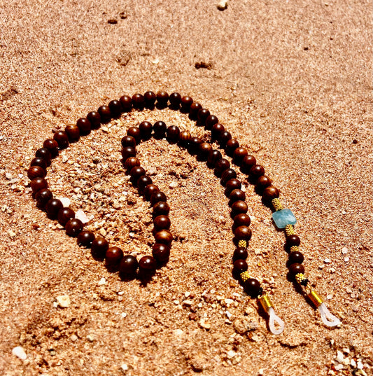 Earthy elegance sunglass chain