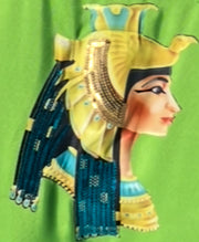 Red Boho-Chic Waterproof Embroidered Bag with Wooden Details