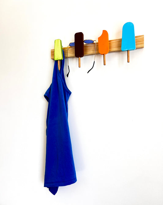 Scoops of Style – Wooden Clothes Hook