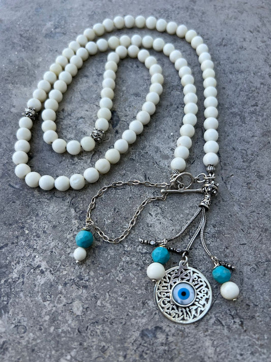 Camel bone prayer beads