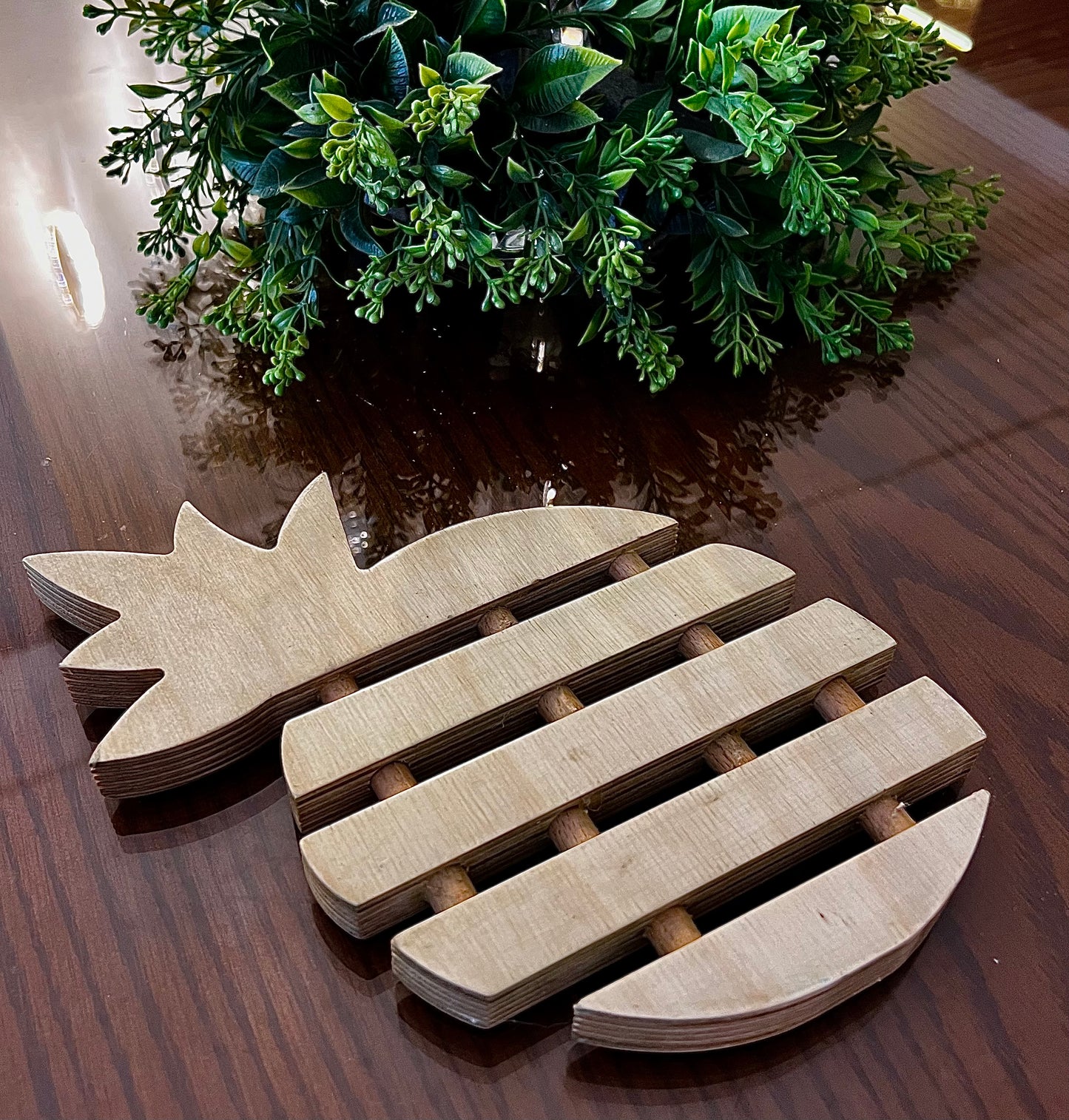 Hot Stuff Meets Sweet Style – Wooden Pineapple Trivet