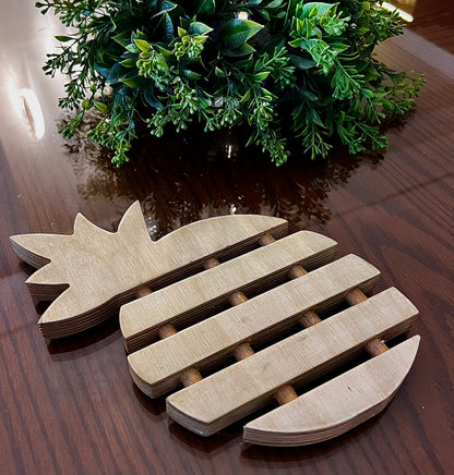 Hot Stuff Meets Sweet Style – Wooden Pineapple Trivet
