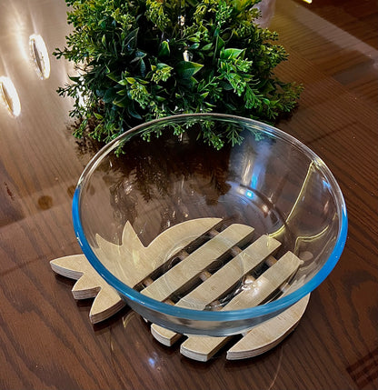 Hot Stuff Meets Sweet Style – Wooden Pineapple Trivet