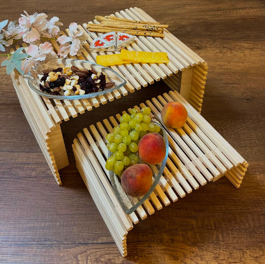 Ribbed tray