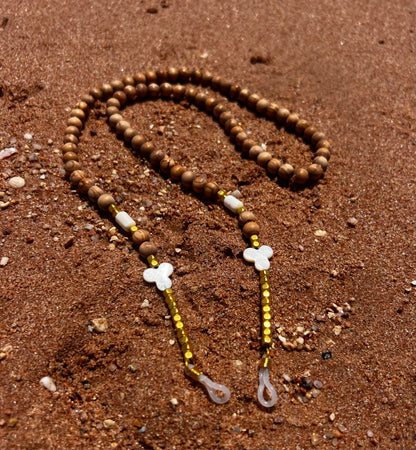 Premium Thai Wood & Mother of Pearl Sunglasses Chain”