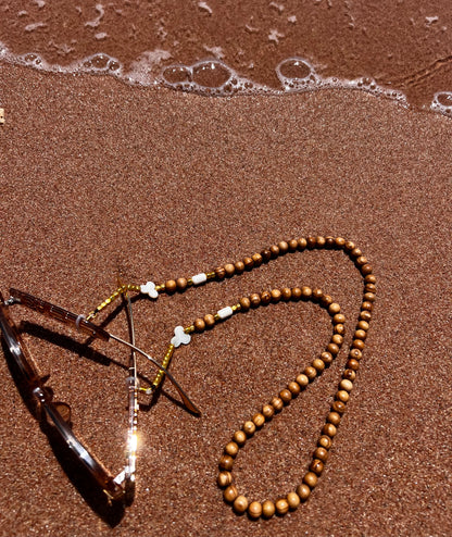Premium Thai Wood & Mother of Pearl Sunglasses Chain”
