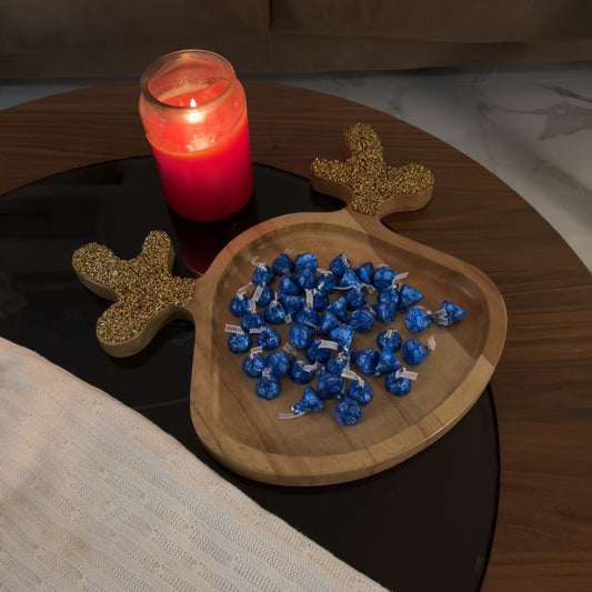 Reindeer platter with crystals