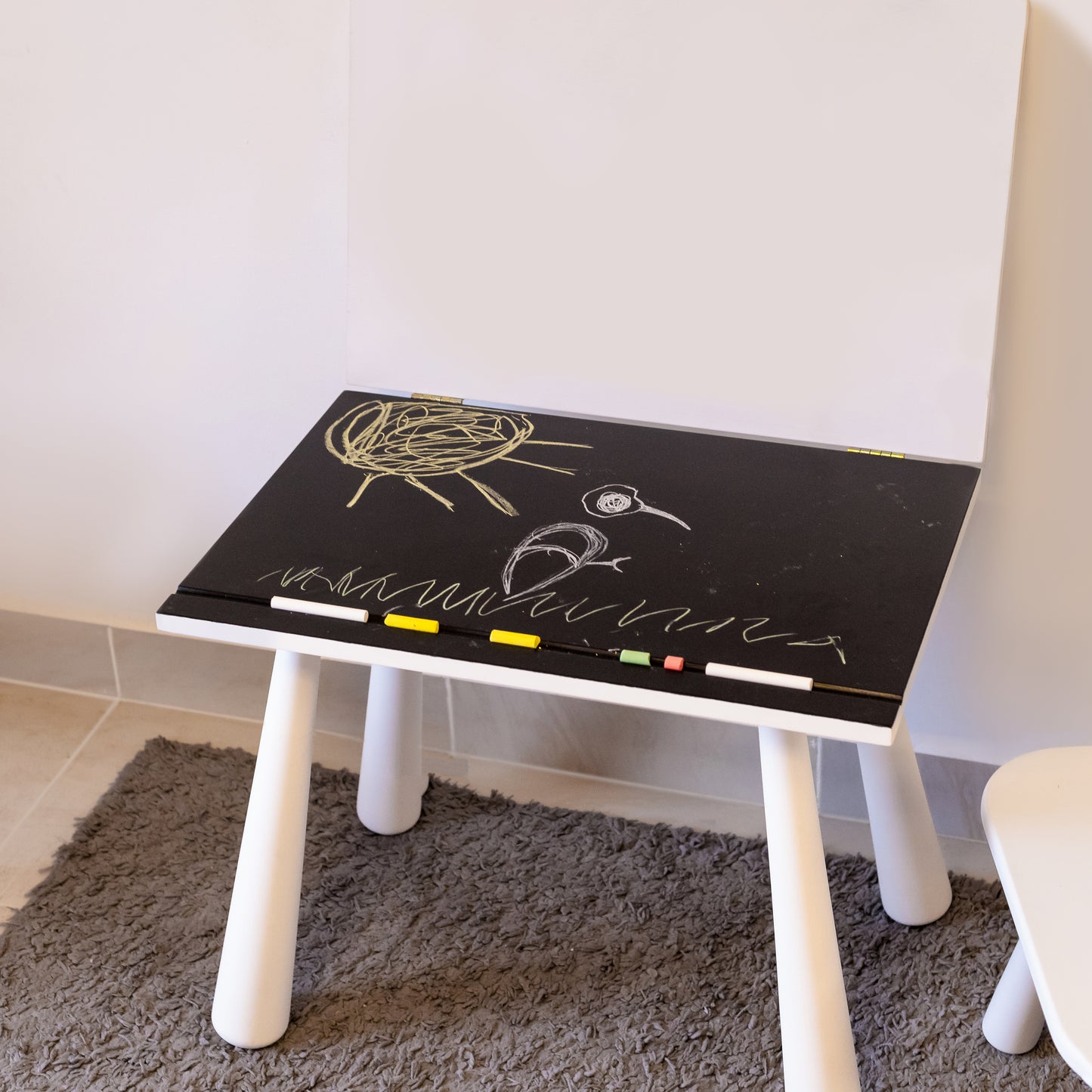 Interchangeable Chalk Table