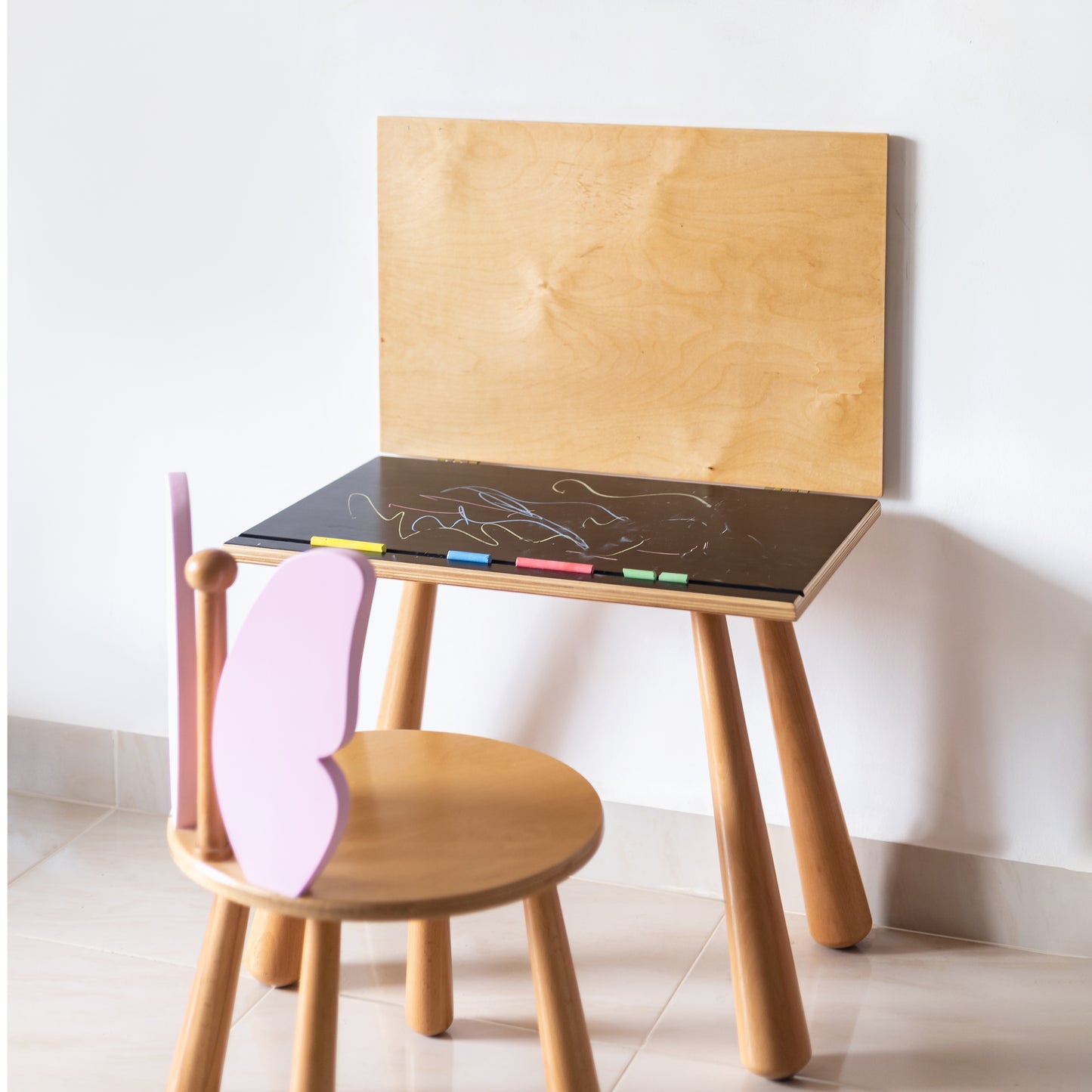 Interchangeable Chalk Table